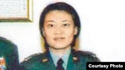 在英国遭逮捕的台湾军情局中尉叶玫（照片来自翻摄东森电视）