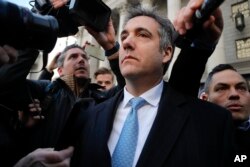 Michael Cohen sala de una corte federal el jueves, 29 de noviembre de 2018 en Nueva York.