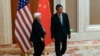 资料照：中国副总理何立峰在北京钓鱼台国宾馆会晤到访的美国财长耶伦。（2023年7月8日）