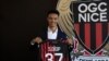 Sofiane Diop lors de sa présentation par l'OGC Nice, France, le 8 août 2023.