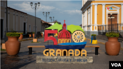 Fachada de Granada, la llamada "ciudad colonial" en Nicaragua