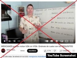 Varios videos con la misma narrativa circulan en YouTube.