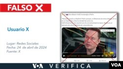 Si bien la desinformación circuló en abril de 2024, la entrevista fue emitida un mes antes. Diseño: Mila Cruz.