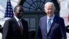 El presidente estadounidense, Joe Biden, recibe al presidente de Kenia, William Ruto, en la Casa Blanca en Washington, el 22 de mayo de 2024. 