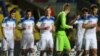 Des joueurs russes célèbrent leur victoire lors du match de la Coupe du Monde U-17 contre la Corée du Nord, Chili, le 19 octobre 2015.