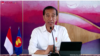 အင်ဒိုနီးရှားသမ္မတ ဂျိုကိုဝီဒိုဒို အာဆီယံအစည်းအဝေးမတိုင်ခင် သတင်းစာရှင်းလင်းပွဲပြုလုပ်နေစဉ် (မေ ၈၊ ၂၀၂၃) 