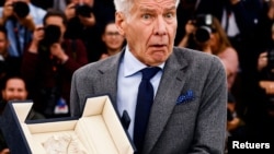 Harrison Ford receives Honorary Palme d'Or Award (RETUERS)