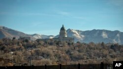 El Capitolio estatal de Utah , en Salt Lake City.