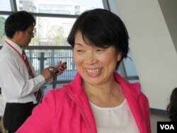 台湾文化部长 龙应台 (美国之音张永泰拍摄)