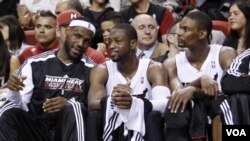 "Los tres grandes" LeBron James, Dwyane Wade y Chris Bosh, seguramente tienen mucho de que hablar para poner a su equipo en ritmo de post temporada.
