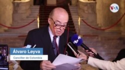Declaraciones del canciller colombiano Álvaro Leyva Durán
