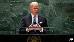 美国总统拜登在联合国大会上发表讲话 （2021年9月21日）