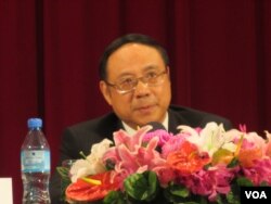 中国海协会副会长郑立中(美国之音 张永泰拍摄)