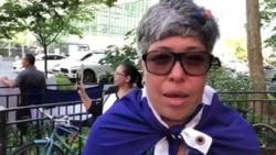 Nicaraguenses protestan en la ONU