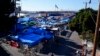 Un campamento de migrantes que esperan para entrar a EE. UU. en Tijuana, México, el 8 de noviembre de 2021.