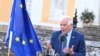 El responsable de Política Exterior de la UE, Josep Borrell, ofrece una rueda de prensa en Estocolmo, donde se reunió la Comisión Europea, el 12 de mayo de 2023.