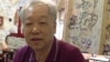 前台湾情报军官、 台湾禁书《情报札记》作者庞大为(美国之音杨晨拍摄)