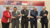 亚太四国与英国防长2017年6月2日聚首香会 (美国之音艾德摄)