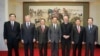 2008年12月11日，在北京参加六方会谈的六国代表，包括美国特使希尔和中国外长杨洁篪以及武大伟。