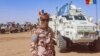 Un soldat tchadiens de la Minusma, la mission de l'ONU au Mali qui est en train de se retirer du pays.