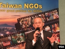 台湾外交部非政府组织事务会执行长赖铭琪 (美国之音钟辰芳拍摄)
