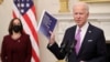 El presidente de los Estados Unidos, Biden, participa en un evento de respuesta al coronavirus en la Casa Blanca en Washington, el 21 de febrero del 2021. 