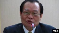 台湾法务部长曾勇夫(美国之音 张佩芝摄)