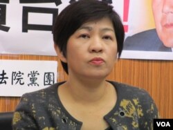 台湾在野党台联党立委 黄文玲（美国之音张永泰拍摄）