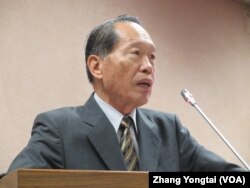 台湾执政党国民党立委陈镇湘 (美国之音张永泰拍摄)