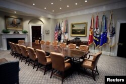 La Sala Roosevelt de la Casa Blanca tras una renovación. En Washington, EEUU, el 22 de agosto de 2017.