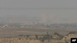Una captura de pantalla tomada de un video de AP que muestra una vista general del norte de Gaza vista desde el sur de Israel, el 21 de mayo de 2024. 