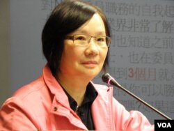 国民党籍立委罗淑蕾 （美国之音申华拍摄）