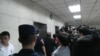 菲律宾调查团来到台北的刑事警察局 (美国之音杨晨拍摄) 