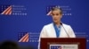 FILE PHOTO: FILE PHOTO: AIT Director Sandra Oudkirk speaks in Taipei