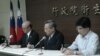 台湾卫生署记者会(美国之音杨晨拍摄) 