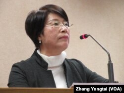 台湾执政党国民党立委陈碧涵(美国之音张永泰拍摄)