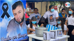 Familiares y amigos del nicaragüense Eleazar Blandon hicieron una colecta el fin de semana para reunir los costos para repatriar su cuerpo desde España. Foto de Houston Castillo, VOA.