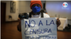 Periodistas y activistas han denunciado la Ley de Ciberdelitos en Nicaragua. Foto Houston Castillo, VOA.