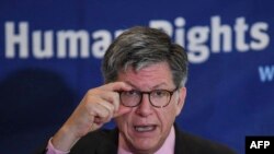 En la foto de archivo el director de Human Rights Watch para las Américas, José Miguel Vivanco, habla durante una conferencia de prensa en la Ciudad de México.
