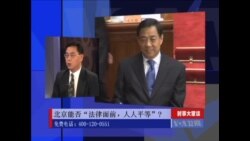 时事大家谈：北京能否“法律面前，人人平等”？