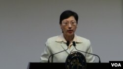 台湾外交部发言人高安（资料照 美国之音杨晨拍摄） 