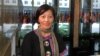 李丽华，宜兰县渔工职业工会秘书长 (美国之音张蓉湘拍摄)