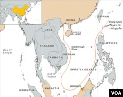 Trung Quốc đòi chủ quyền hầu như toàn bộ Biển Đông.