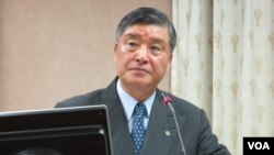 台湾国防部长 高华柱(美国之音张永泰拍摄)