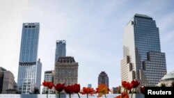 Museo y Monumento a las víctimas de los ataques terroristas del 11 de septiembre de 2001. Nueva York, septiembre 11, 2017. 