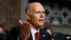 资料照：共和党联邦参议员斯科特（Sen. Rick Scott, R-FL）