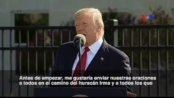 Trump tras el paso del huracán Irma