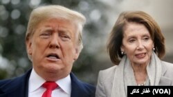 Archivo - Principales protagonistas del cierre parcial del gobierno: Presidente Donald Trump y Nancy Pelosi, presidenta de la Cámara de Representantes.