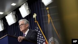 El jefe de la Reserva Federal estadounidense, Jerome Powell, en rueda de prensa, en Washington, el 20 de septiembre de 2023. [AP/Jacquelyn Martin]