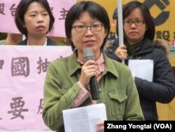 台湾人权促进会秘书长蔡季勋(美国之音张永泰拍摄)